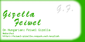 gizella feiwel business card